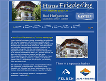Tablet Screenshot of friederike-gastein.at